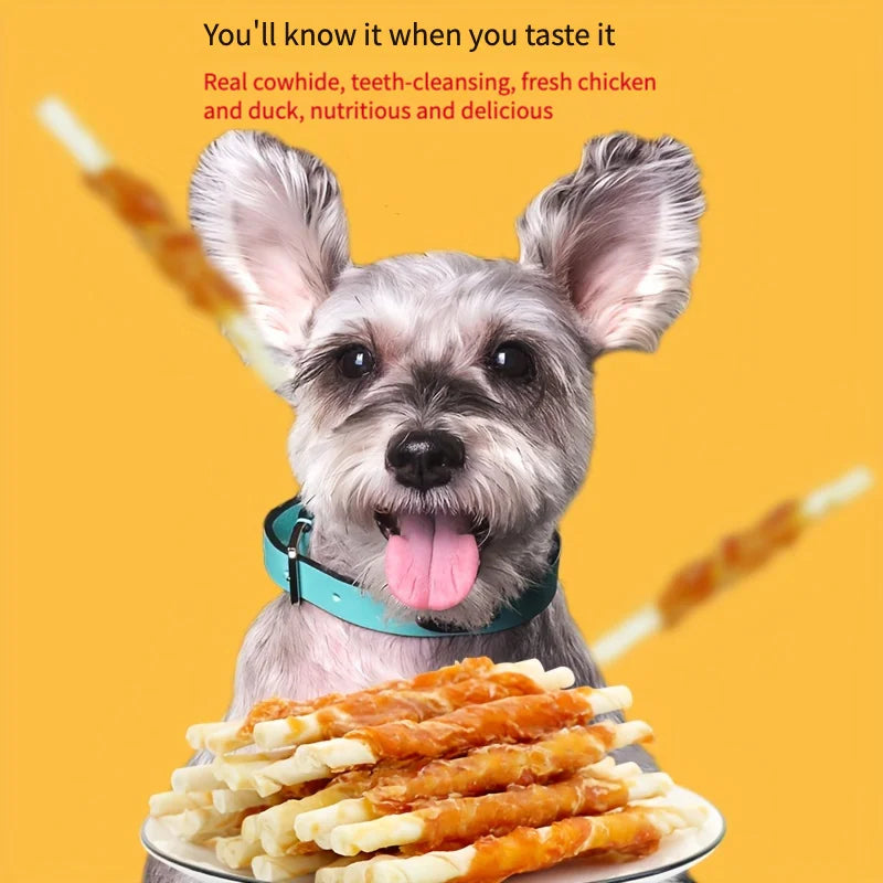 Chicken Wrapped Rawhide Sticks