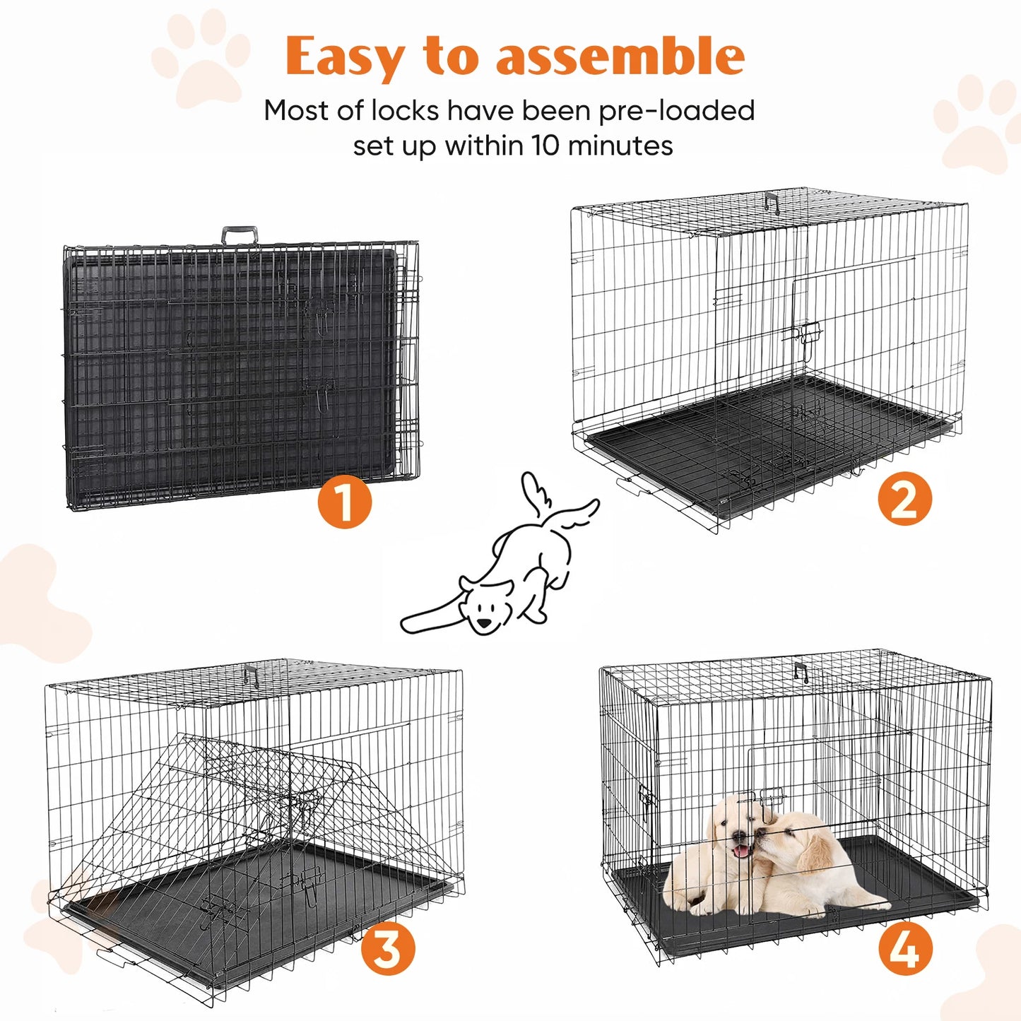 Metal Wire Dog Cage