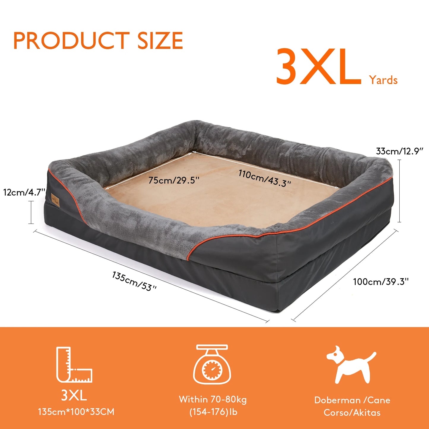 L-3XL Dog Bed