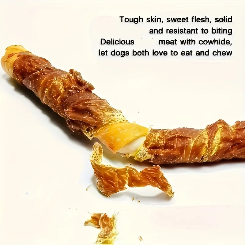 Chicken Wrapped Rawhide Sticks