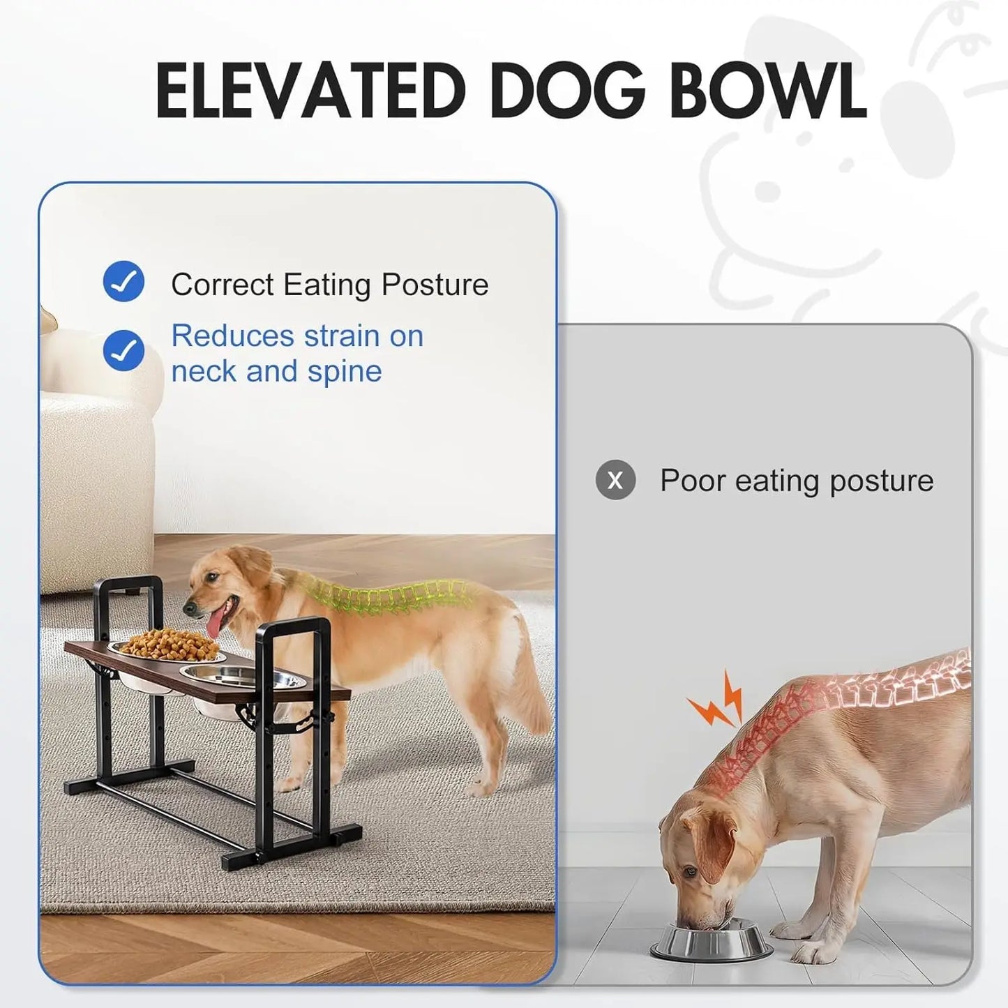 Raised Pet Bowl Stand
