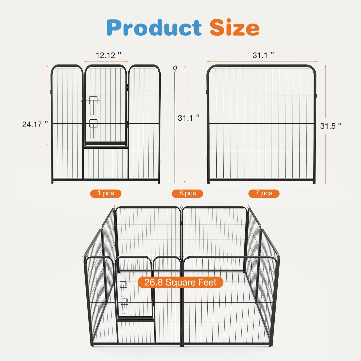 Indoor/Outdoor Playpen Fence