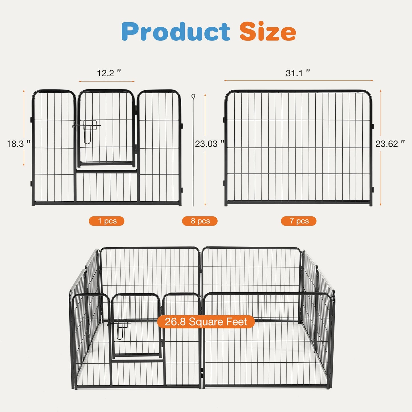 Indoor/Outdoor Playpen Fence