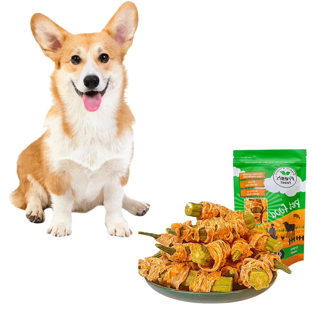 Chicken Wrapped Okra