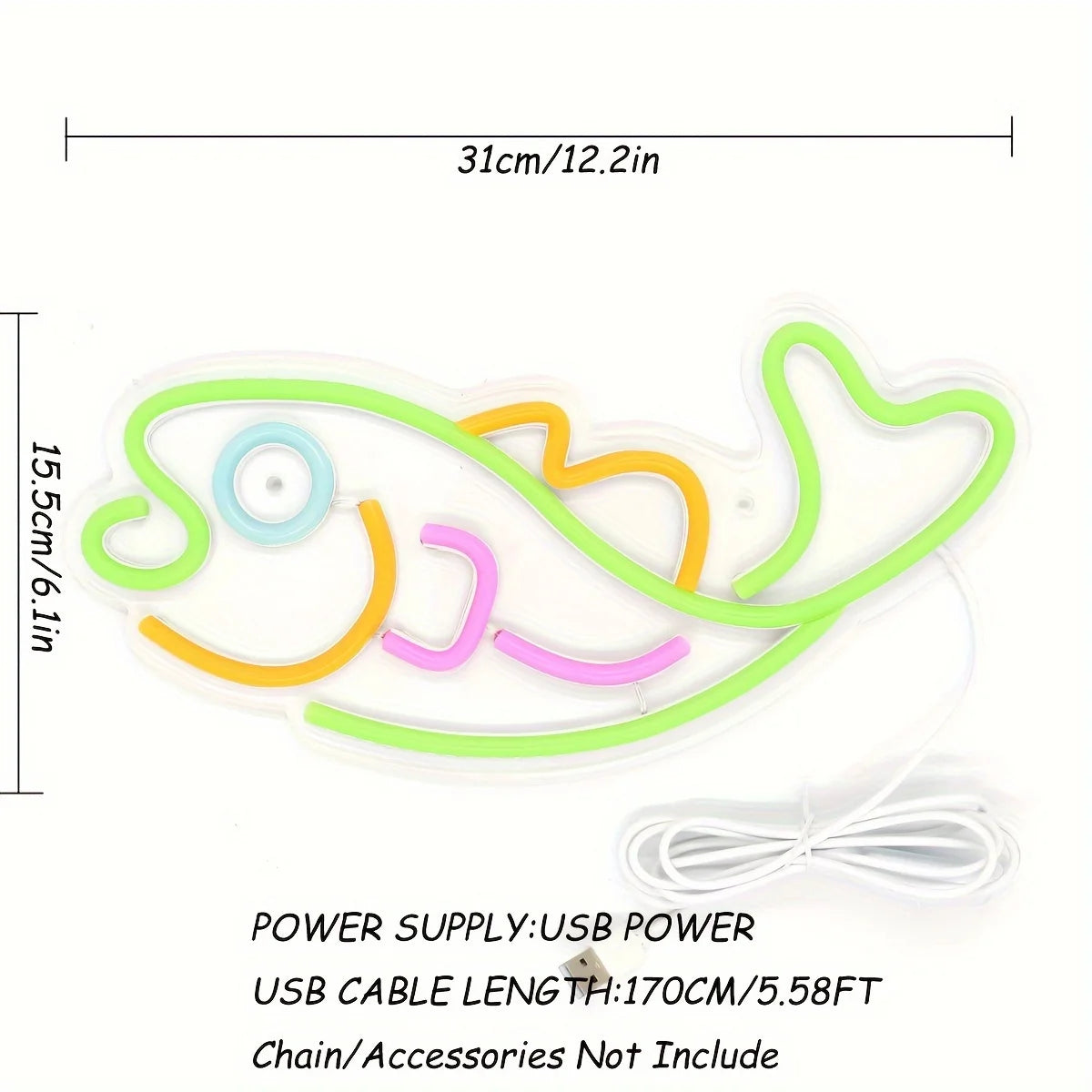 Fish Wall Neon Light