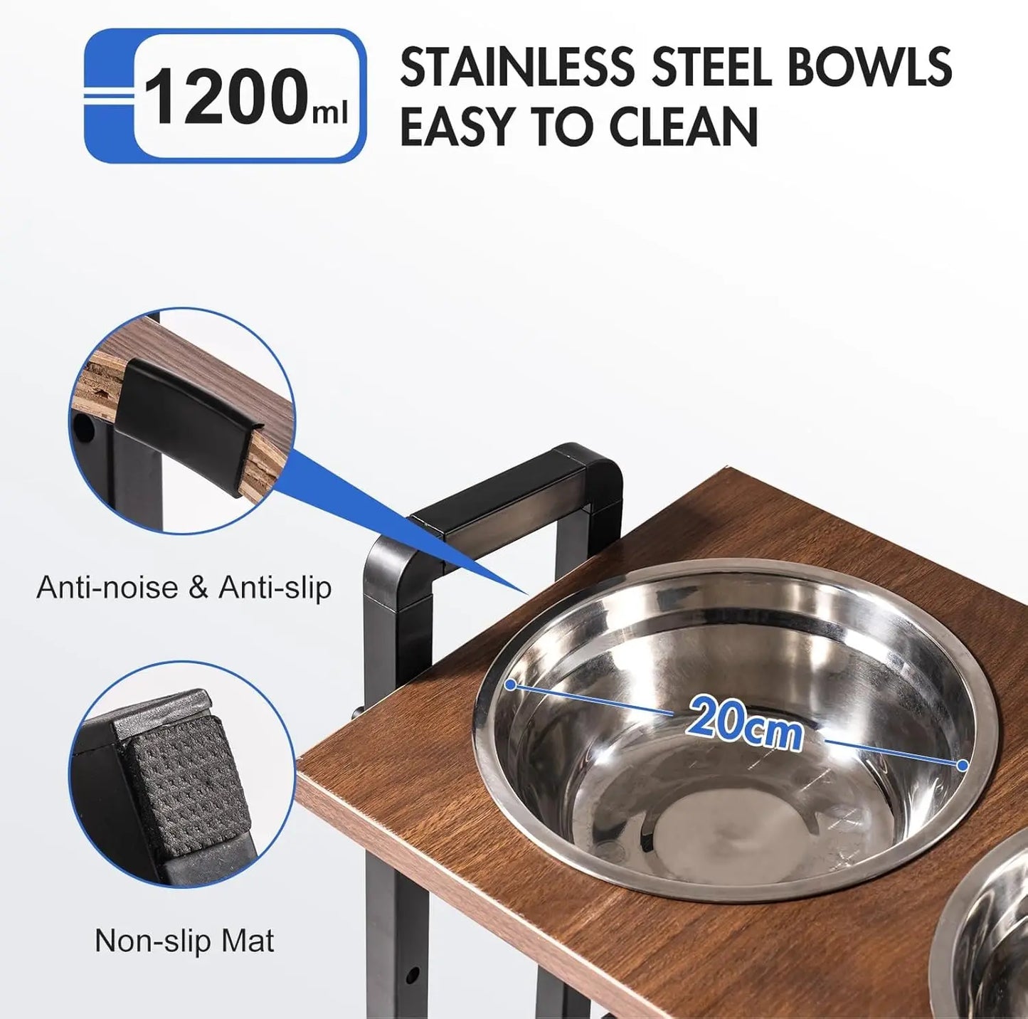 Raised Pet Bowl Stand