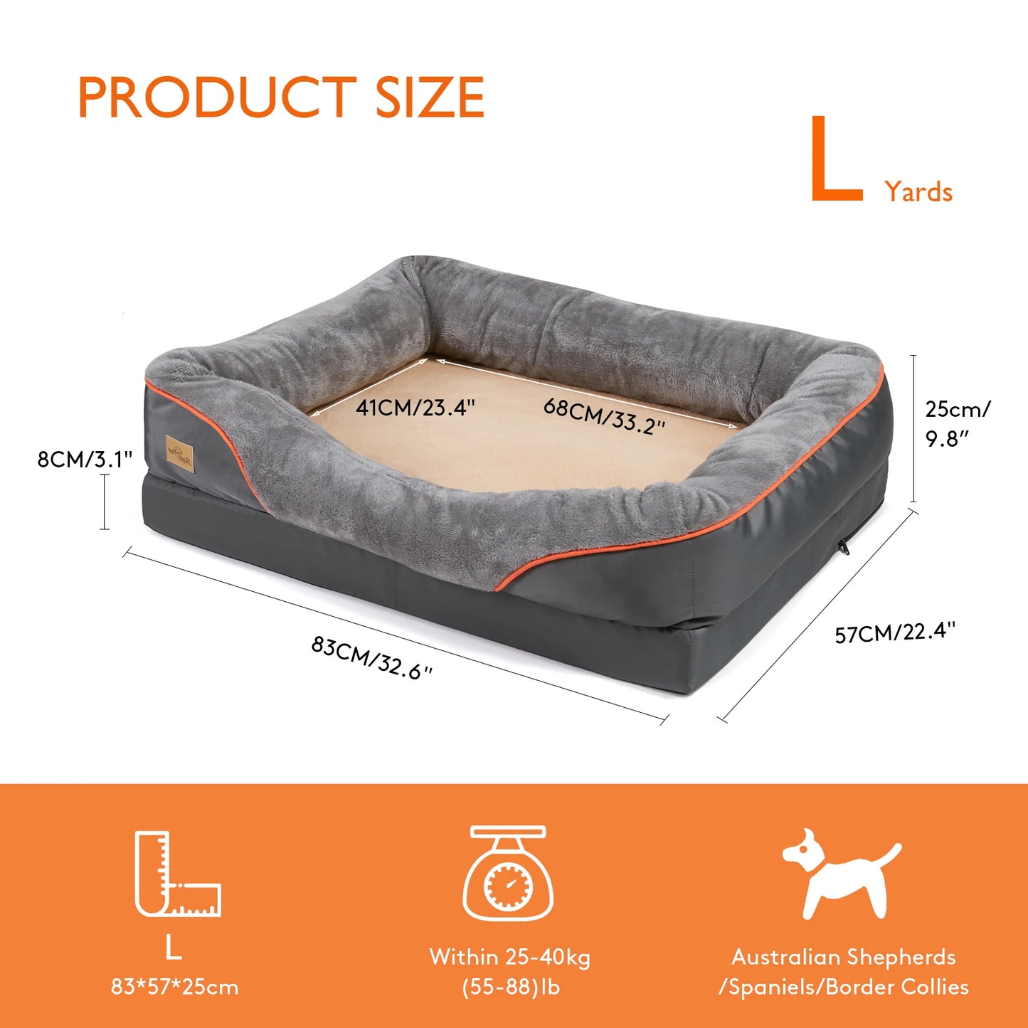 L-3XL Dog Bed