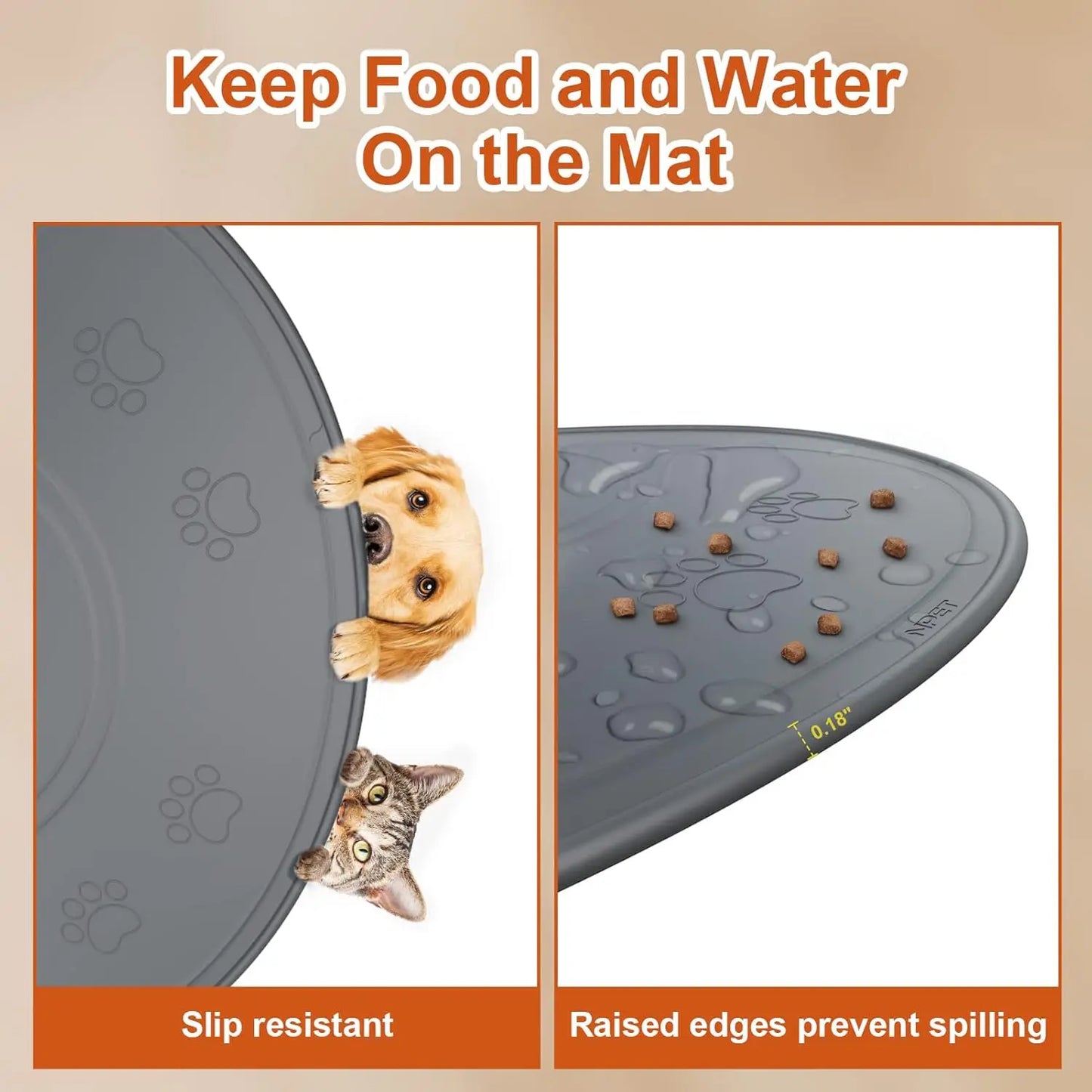 Waterproof Dog Food Mat