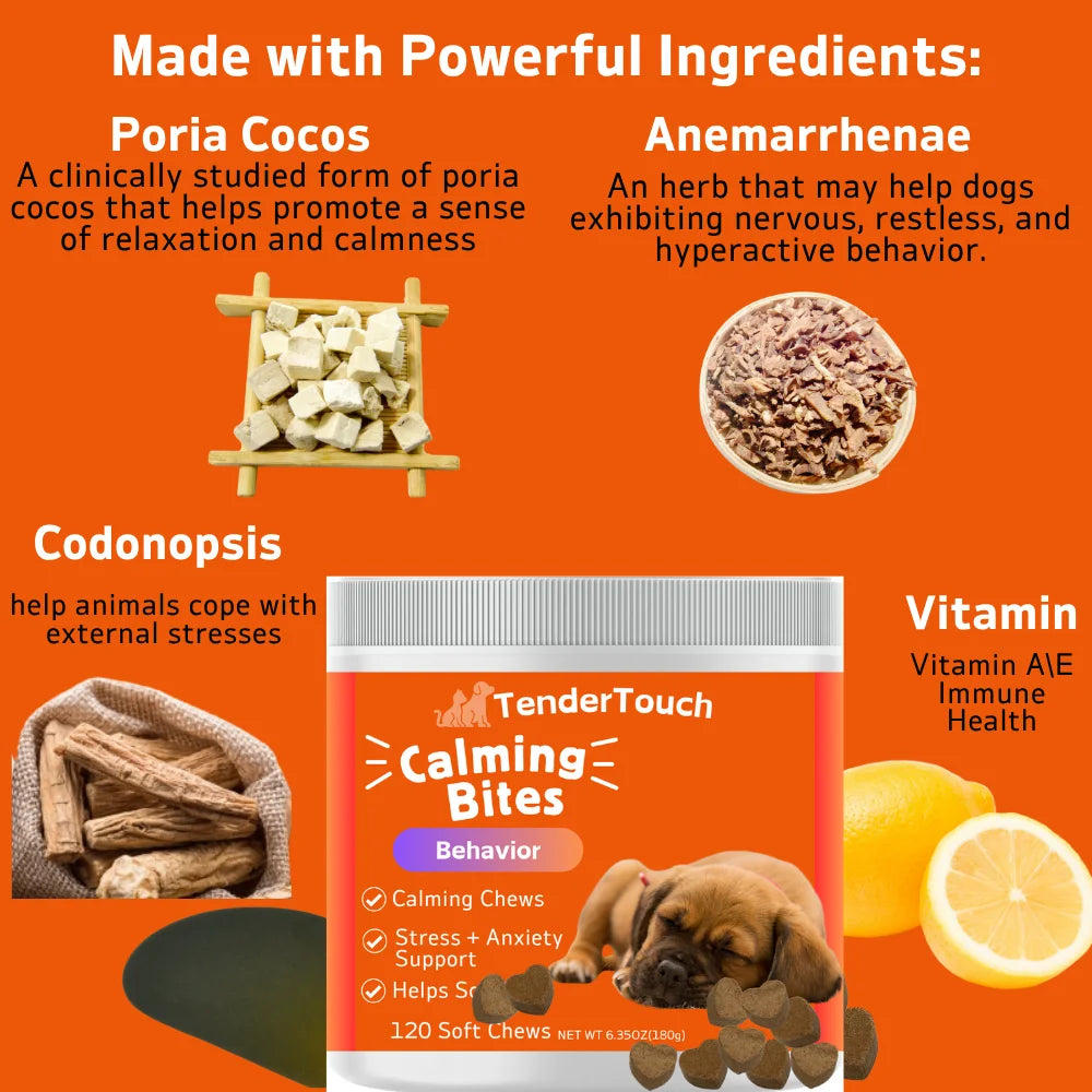 Calming Bites - 120 behavior chews