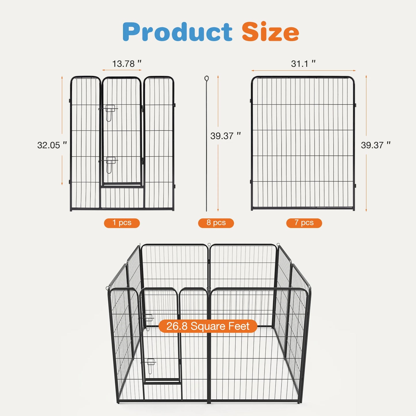 Indoor/Outdoor Playpen Fence