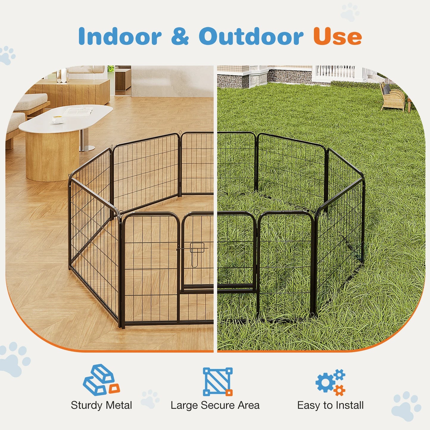Indoor/Outdoor Playpen Fence