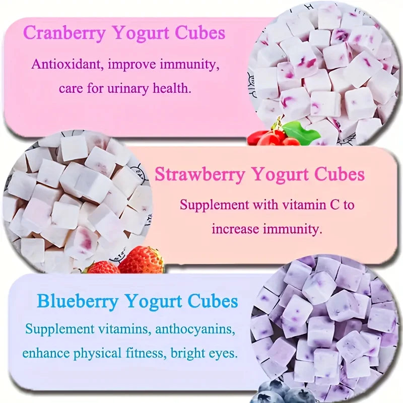 Fruit Yogurt Cubes Dog Treats