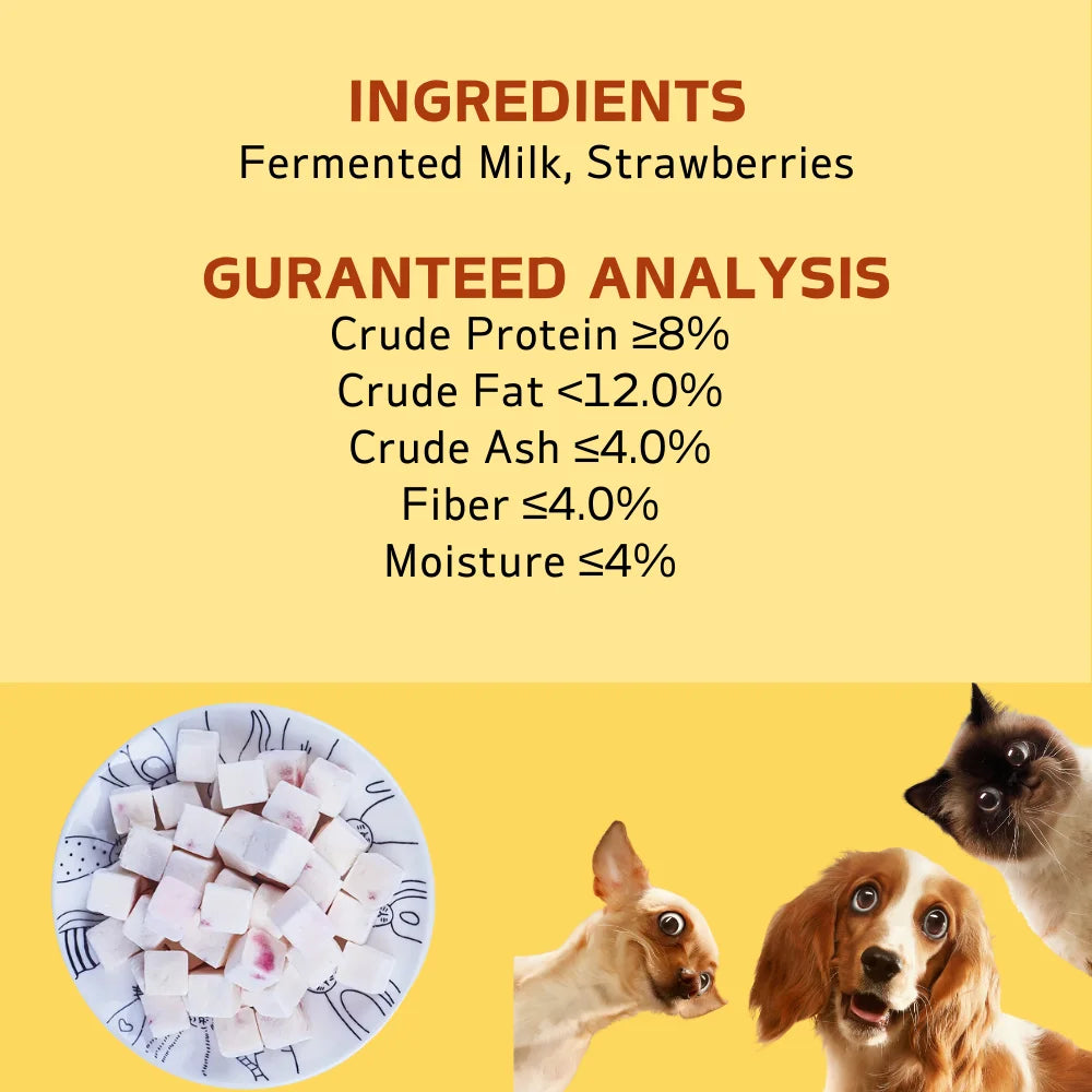 Fruit Yogurt Cubes Dog Treats