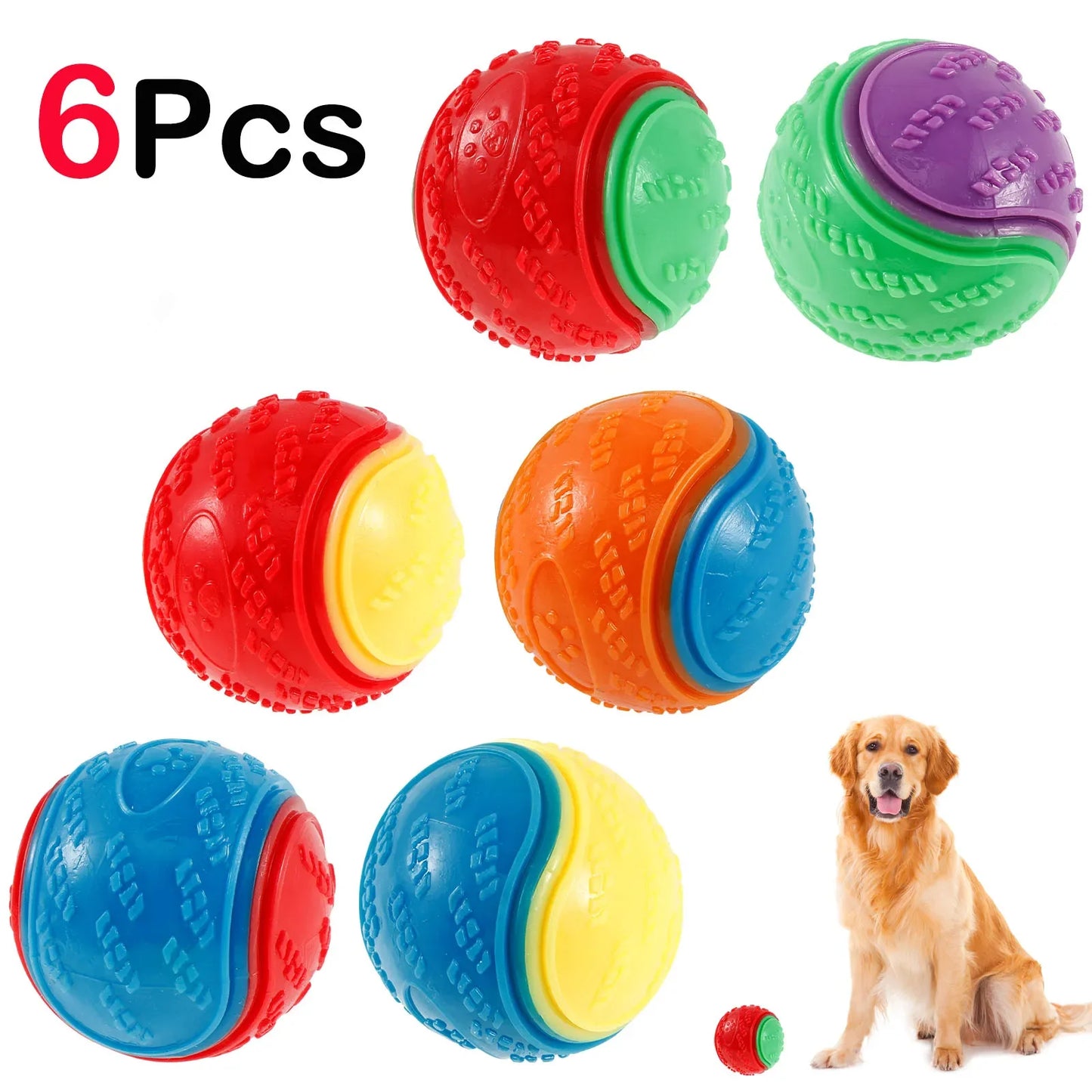 Squeaky Balls Chew Toys